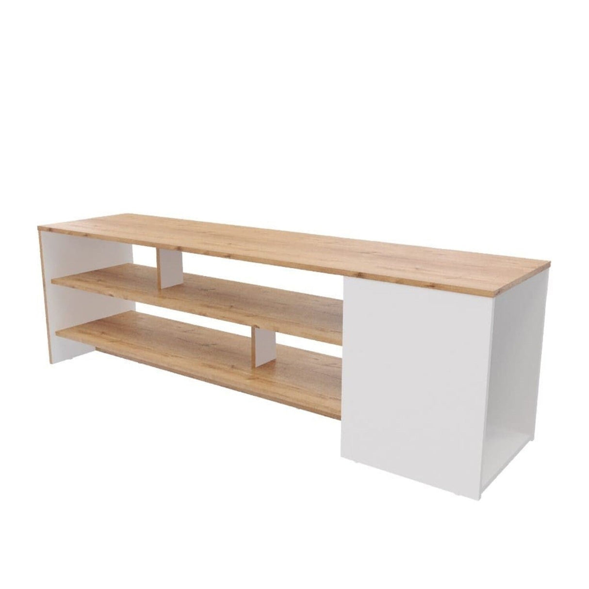 Mesa para TV Flat Duna 160x40cm Para TV Hasta 65 Pulgadas sin Cajones - Muebles de TV | Bylmo