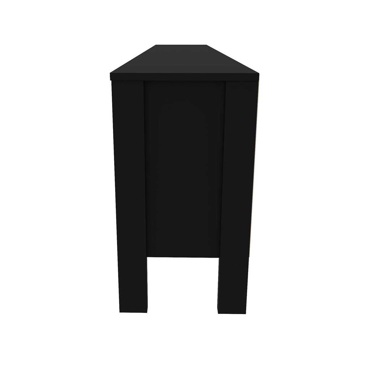 Rack Inmaculada Negro y Almendra 183 cm con Una Puerta - Muebles para TV | Bylmo