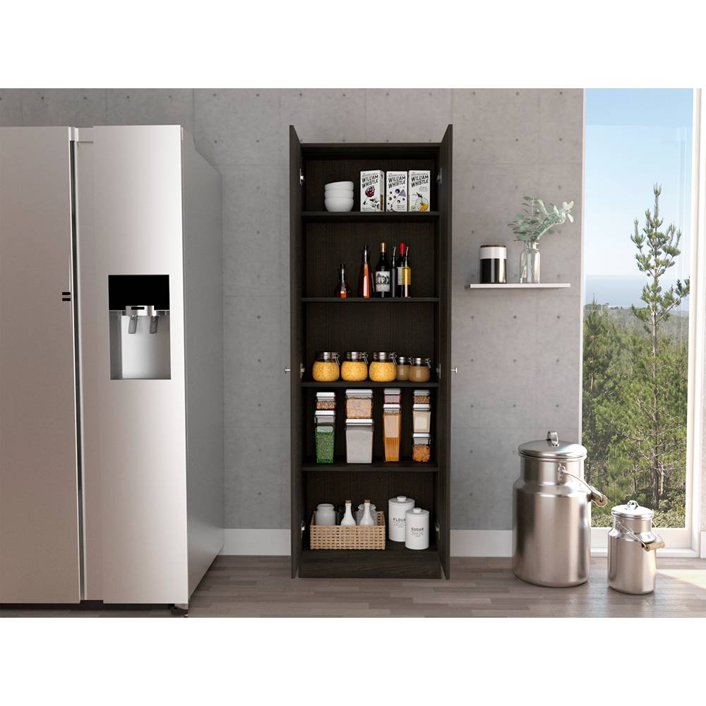 Alacena Multiusos Carbón 60 cm con Dos Puertas - Muebles Organizadores | Bylmo