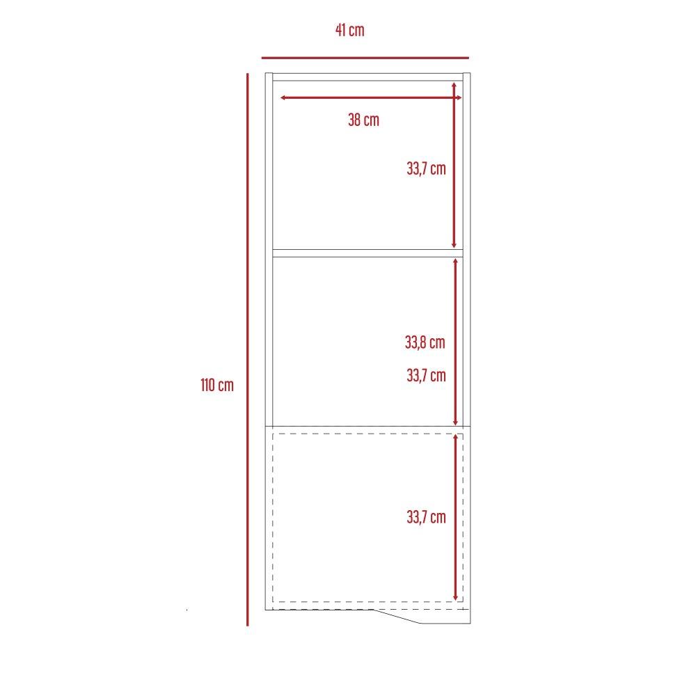 Mueble Auxiliar Piero Duna y Taupe 41 cm Rectangular - Repisas y Percheros | Bylmo