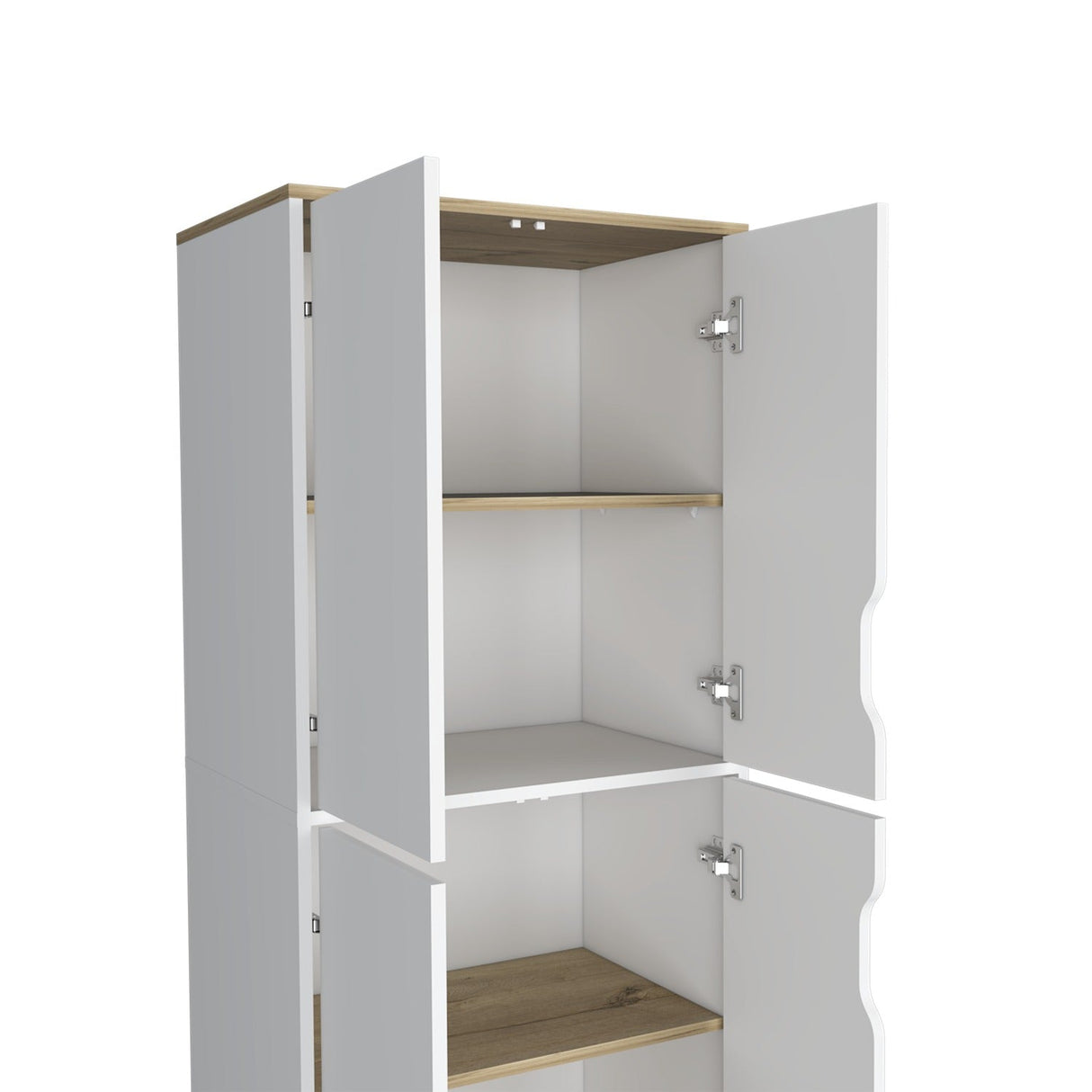 Mueble Auxiliar Z60 Blanco 60 cm con Puertas y Patas de Madera - Barras y Muebles Auxiliares | Bylmo