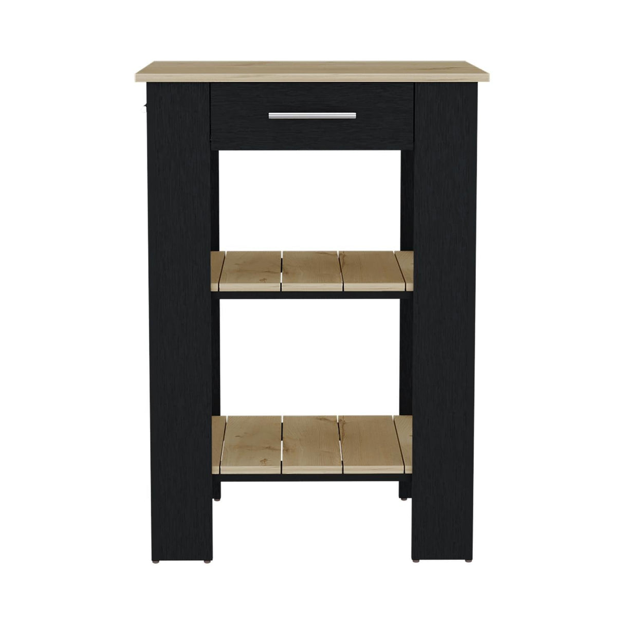Mueble Auxiliar de Cocina 23 Cala Wengue 65 cm con Un Cajón y Dos Entrepaños - Barras y Muebles Auxiliares | Bylmo