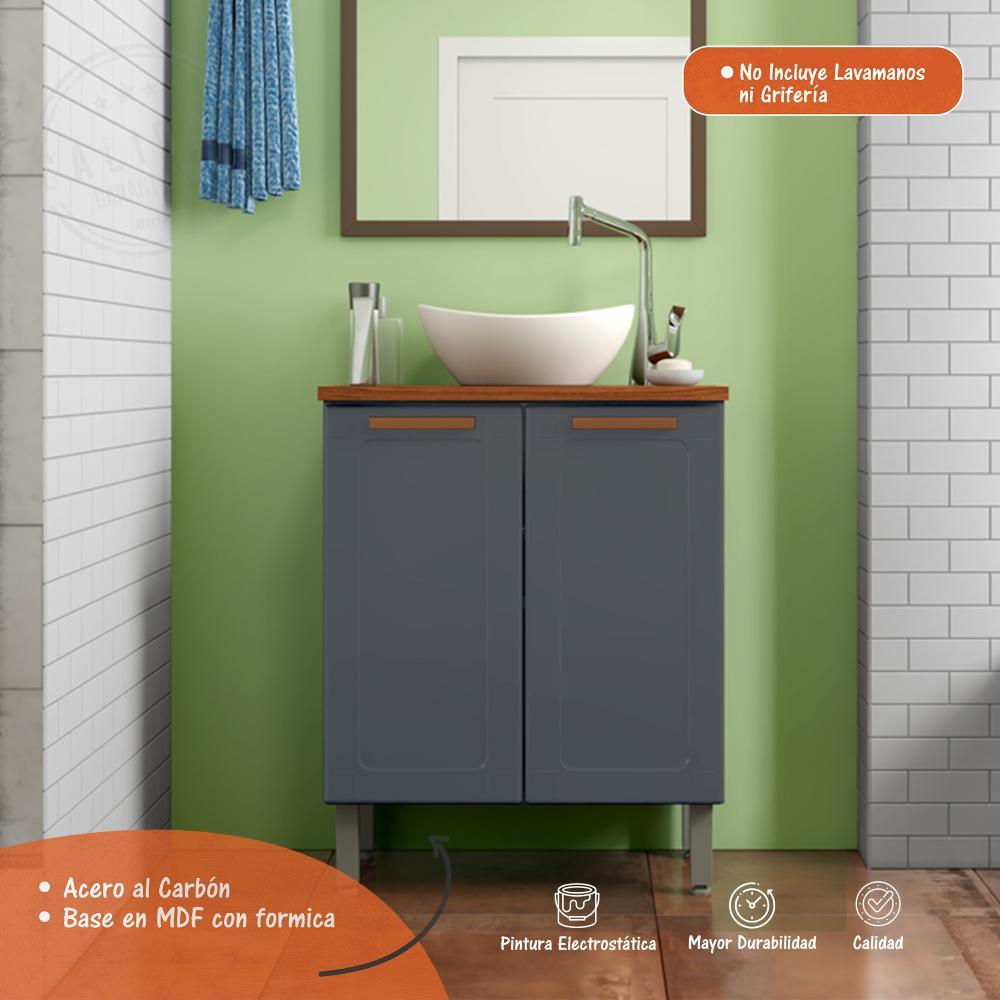 Mueble Salo Grafito 70 cm con Dos Puertas - Gabinetes | Bylmo