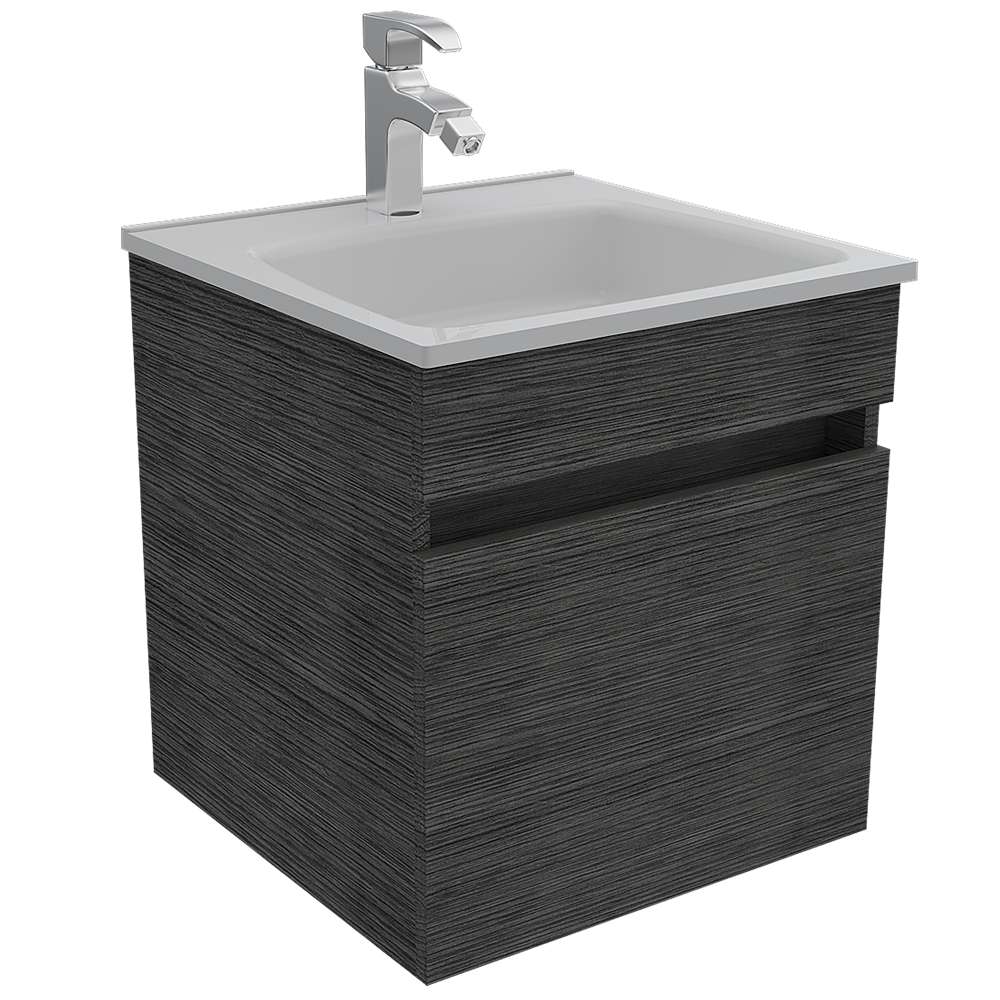 Mueble Primavera Roble Gris 45 cm con Una Puerta - Gabinetes | Bylmo