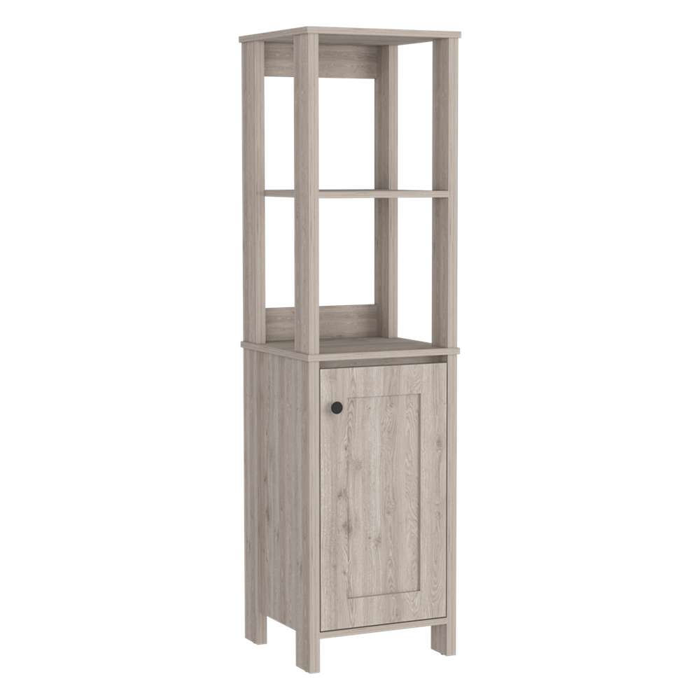 Mueble St Clair Ceniza 40 cm con Una Puerta y Entrepaños - Gabinetes | Bylmo
