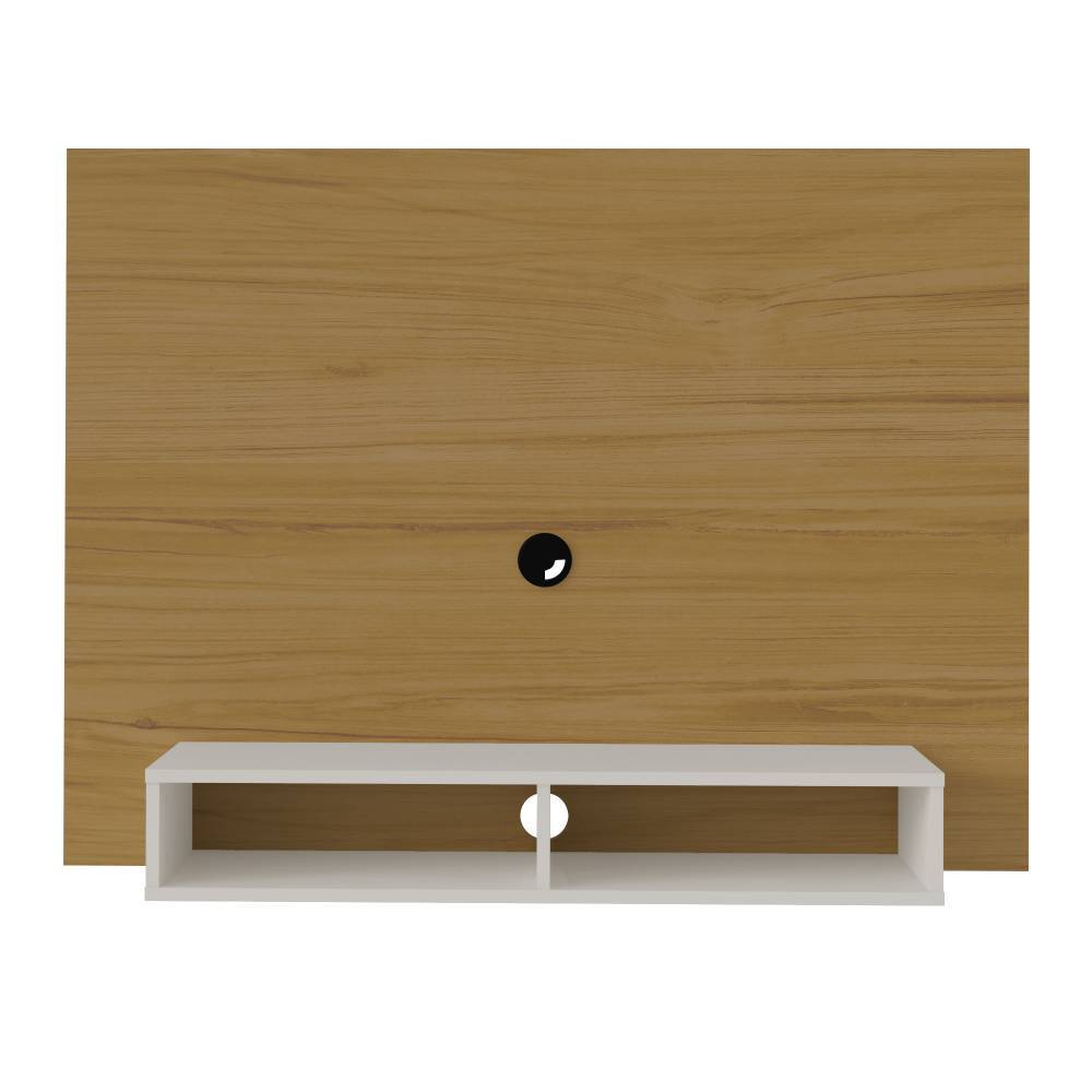 Panel Cafe y Blanco 120 cm - Muebles para TV | Bylmo