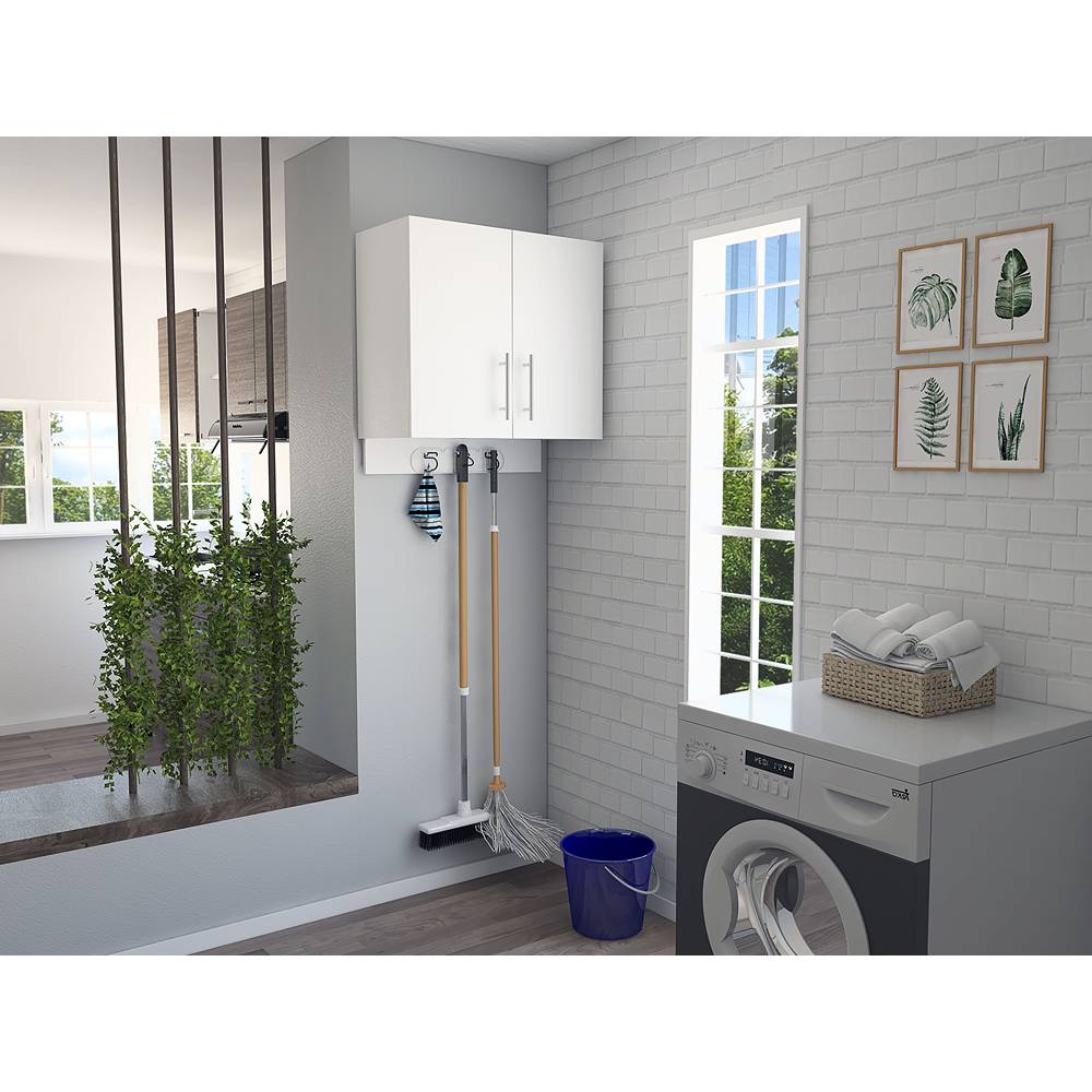 Mueble Auxiliar Kymo Plus Blanco 67 cm con Dos Puertas - Muebles Organizadores | Bylmo