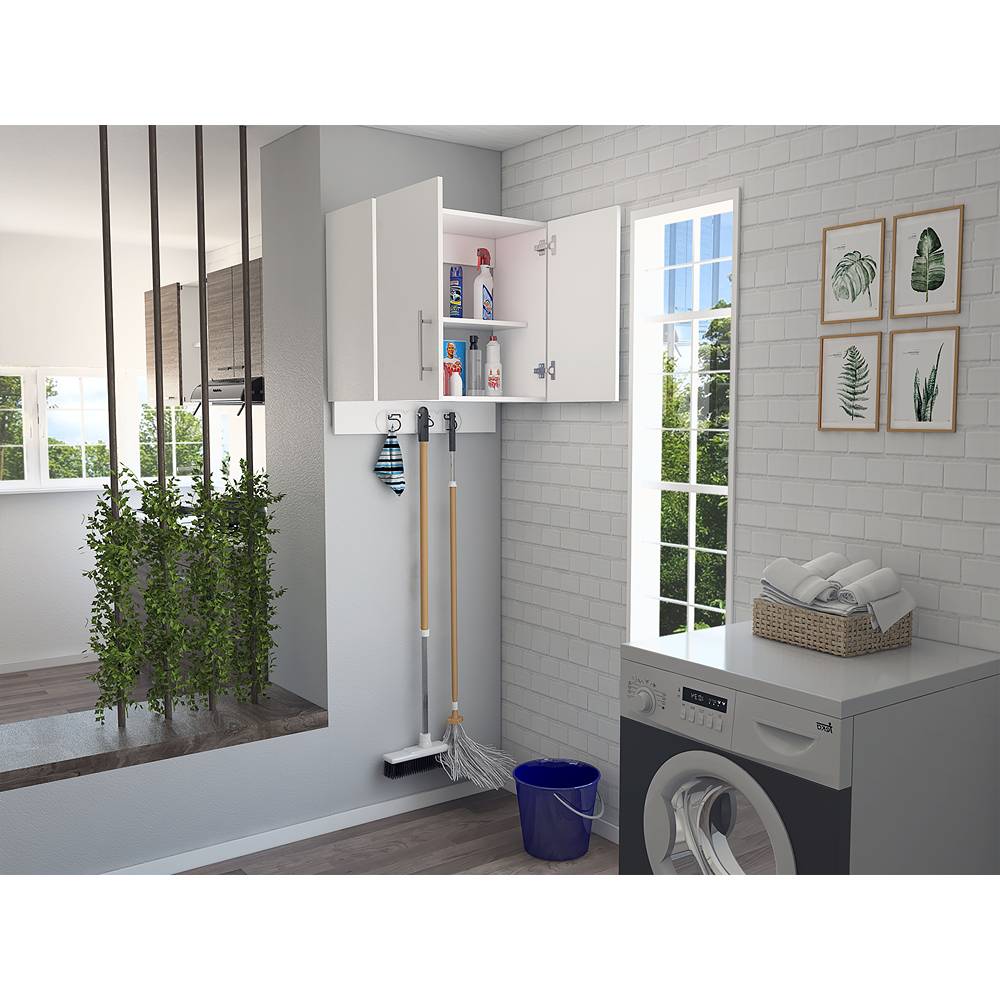 Mueble Auxiliar Kymo Plus Blanco 67 cm con Dos Puertas - Muebles Organizadores | Bylmo