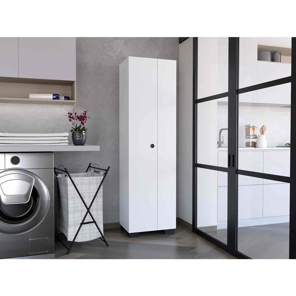 Organizador de Aseo Lake Blanco 51x181cm con Dos Puertas - Muebles de Aseo y Ropas | Bylmo