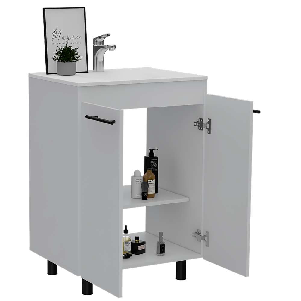 Mueble Khari Blanco 60 cm con Dos Puertas - Gabinetes | Bylmo