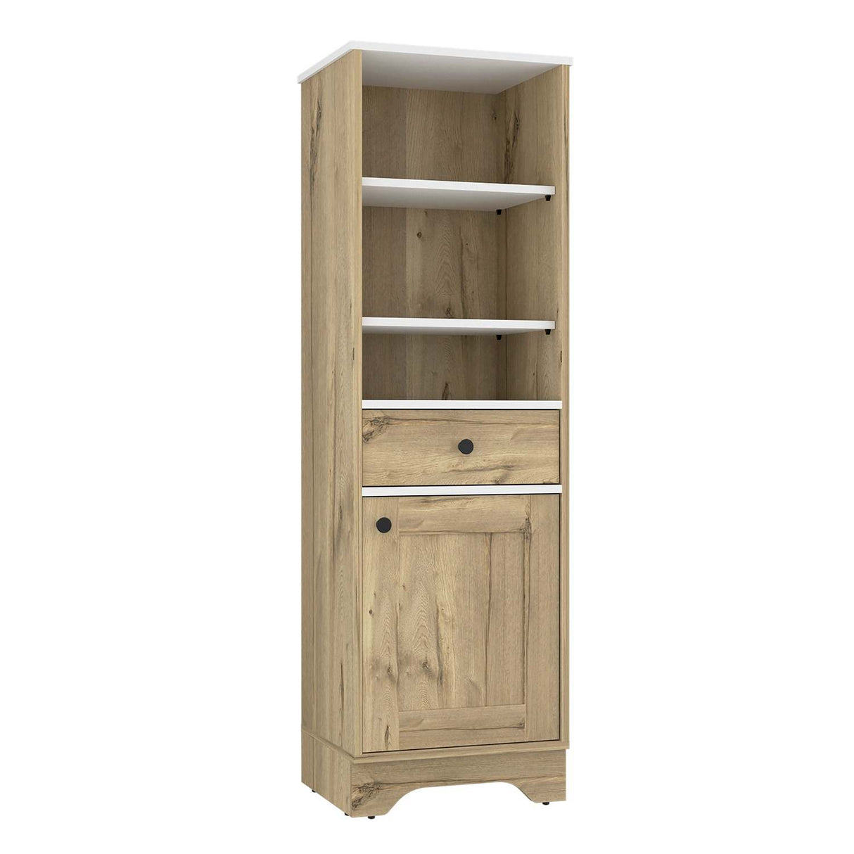 Mueble Columna para Baño Malaga Duna 33x142cm con Un Cajón y con Dos Entrepaños - Muebles para Baño | Bylmo