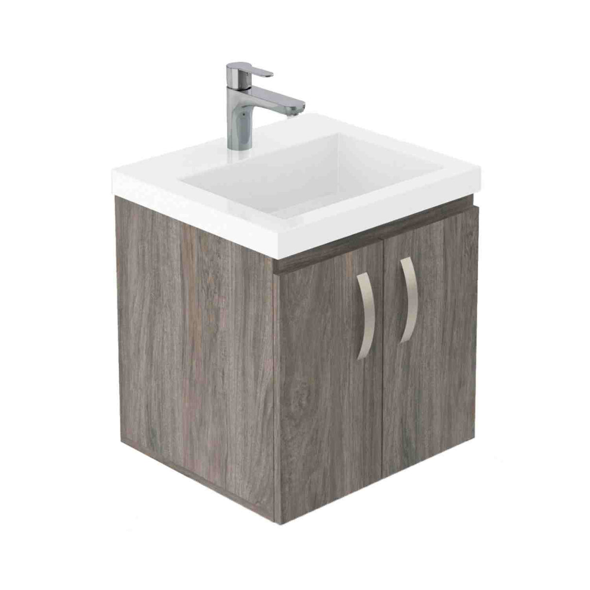 Mueble para Baño Oslo Mitte y Tambo 48 cm Flotante con Lavamanos - Muebles para Baño | Bylmo