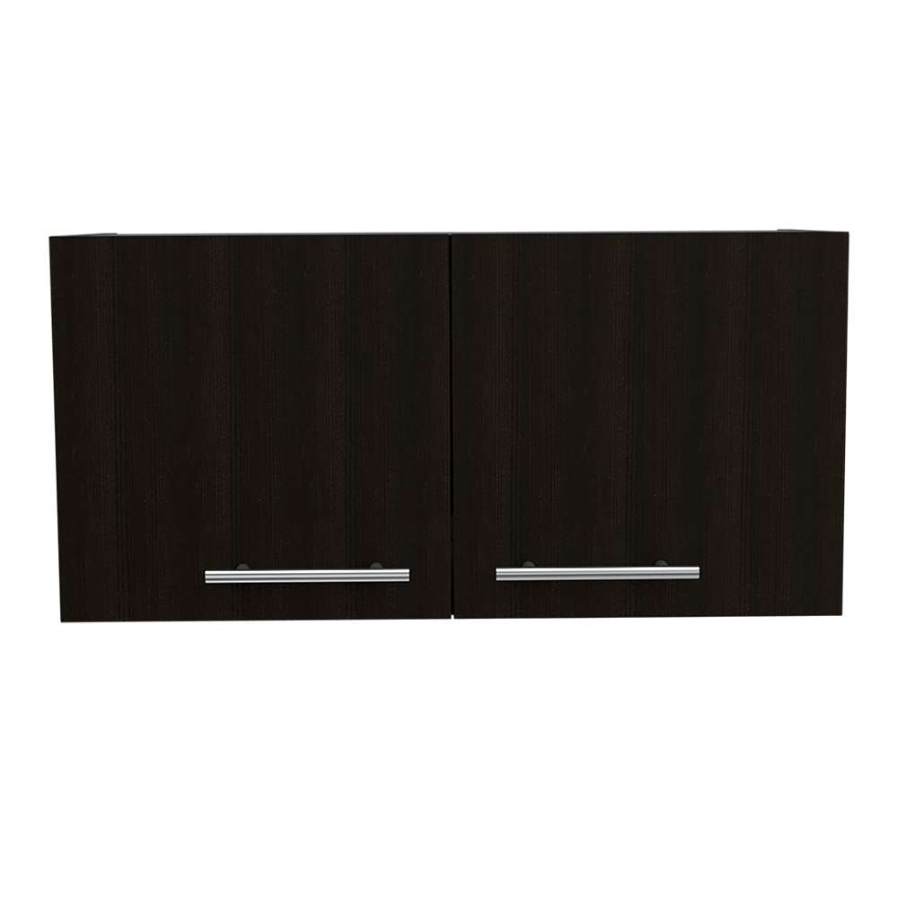 Mueble Auxiliar Manchester Wengue 76x37cm con Un Entrepaño y Un Compartimiento - Muebles Organizadores | Bylmo