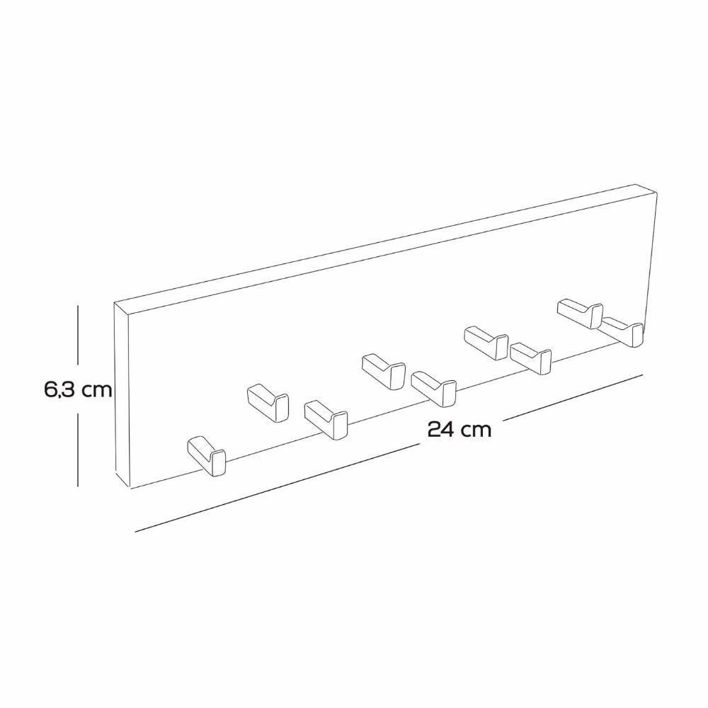 Perchero Pivoine Blanco 24 cm Rectangular - Repisas y Percheros | Bylmo