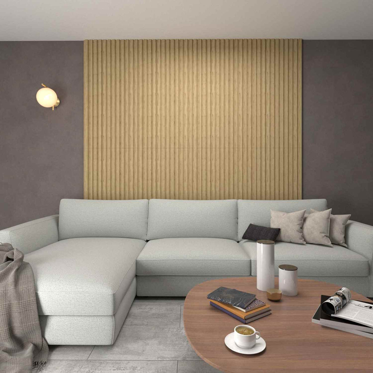 Set x 2 Paneles Ranurados 3D PanelArt Duna - Paneles de Pared | Bylmo