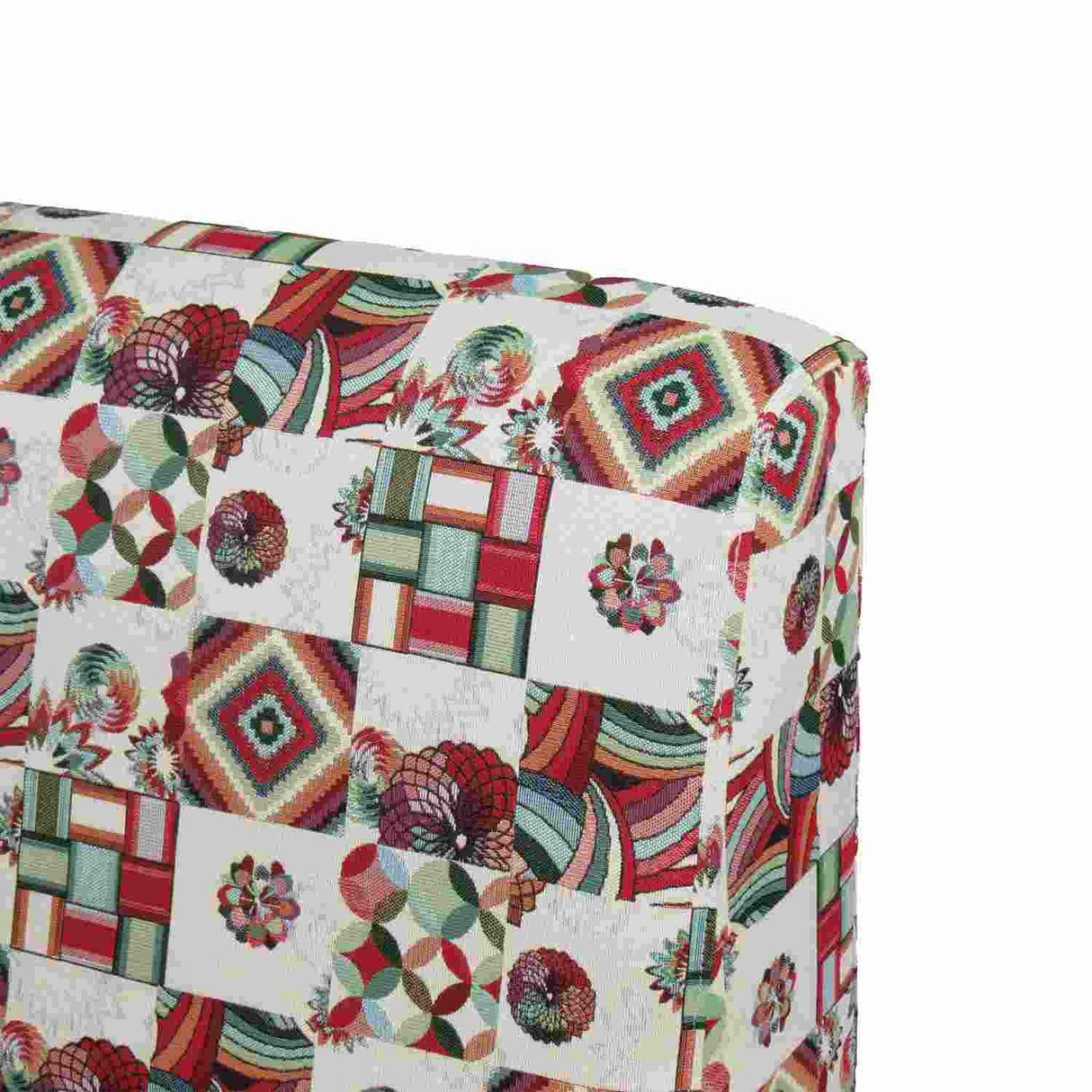 Poltrona Kitty Vitral Multicolor Rojo 50 cm con Patas de Madera - Sofas y Poltronas | Bylmo