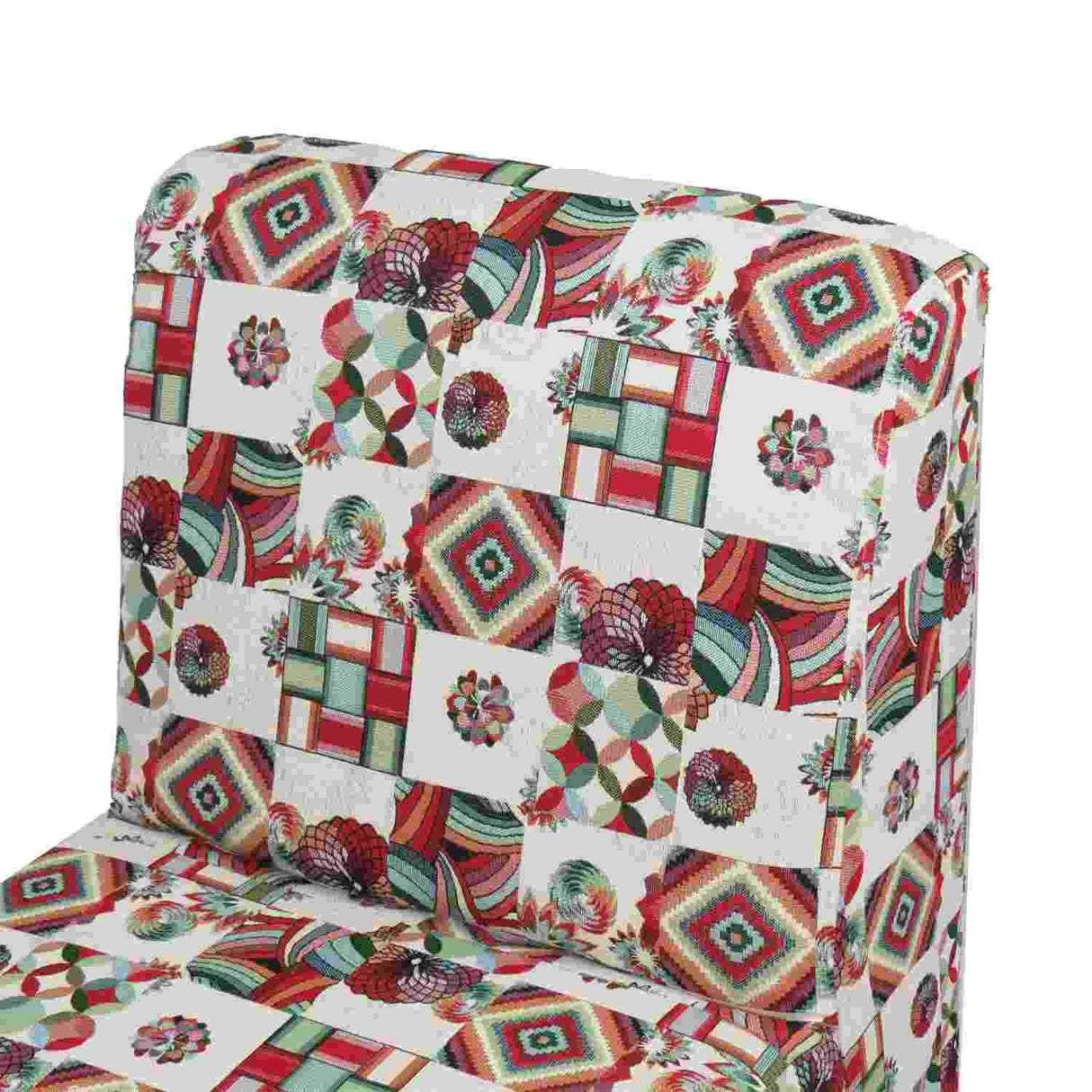Poltrona Kitty Vitral Multicolor Rojo 50 cm con Patas de Madera - Sofas y Poltronas | Bylmo