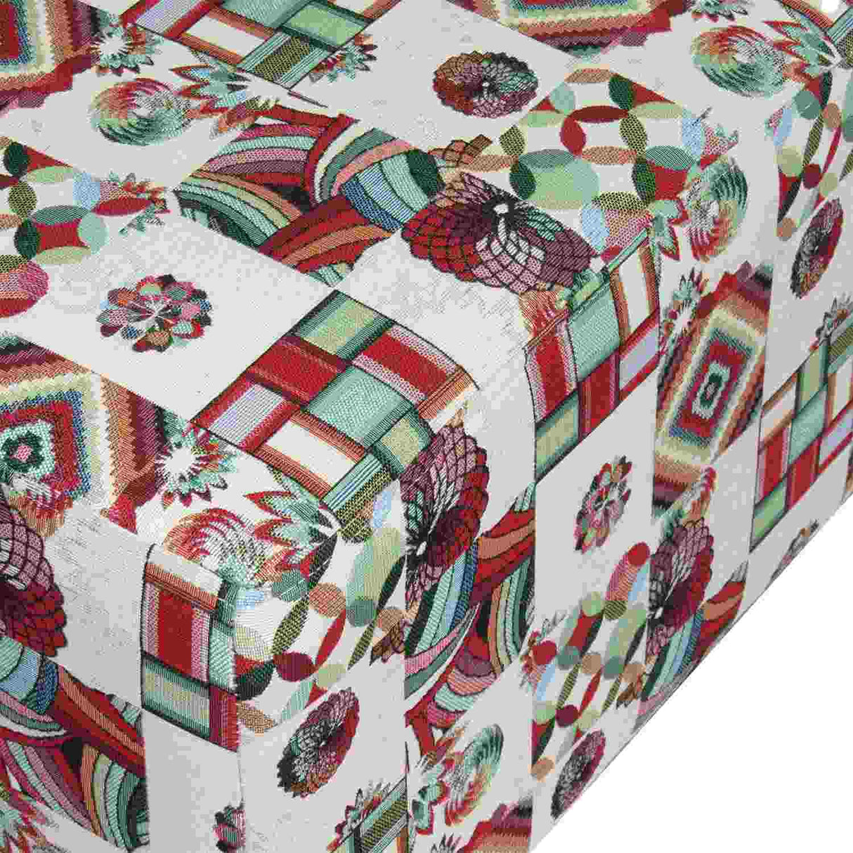 Poltrona Kitty Vitral Multicolor Rojo 50 cm con Patas de Madera - Sofas y Poltronas | Bylmo