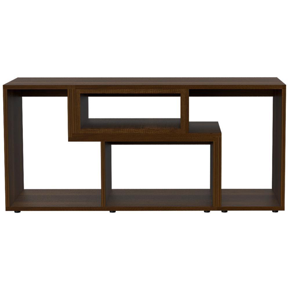 Rack de TV Extensible Beijing Caramelo 120x54.5cm Para TV Hasta 40 Pulgadas sin Cajones y con Patas - Muebles para TV | Bylmo
