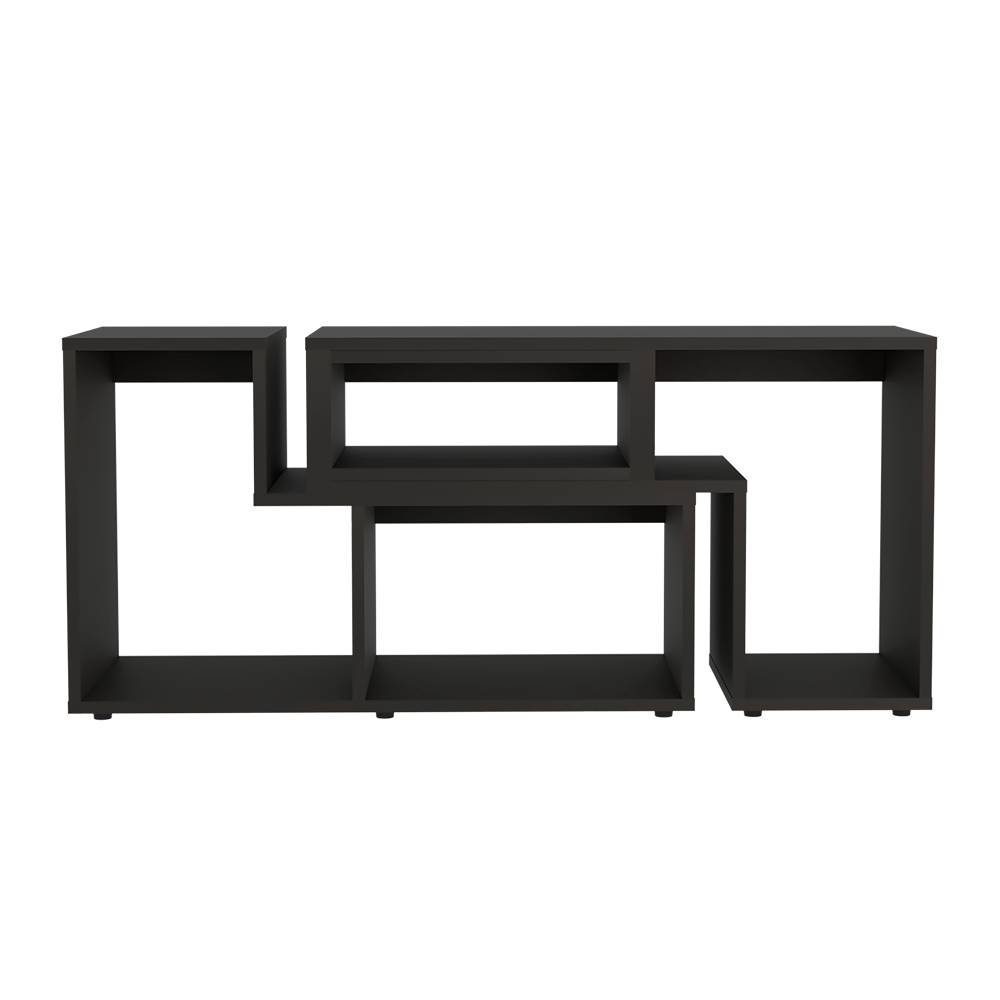 Rack de TV Extensible Beijing Wengue 160x57cm Para TV Hasta 40 Pulgadas sin Cajones y con Patas - Muebles para TV | Bylmo