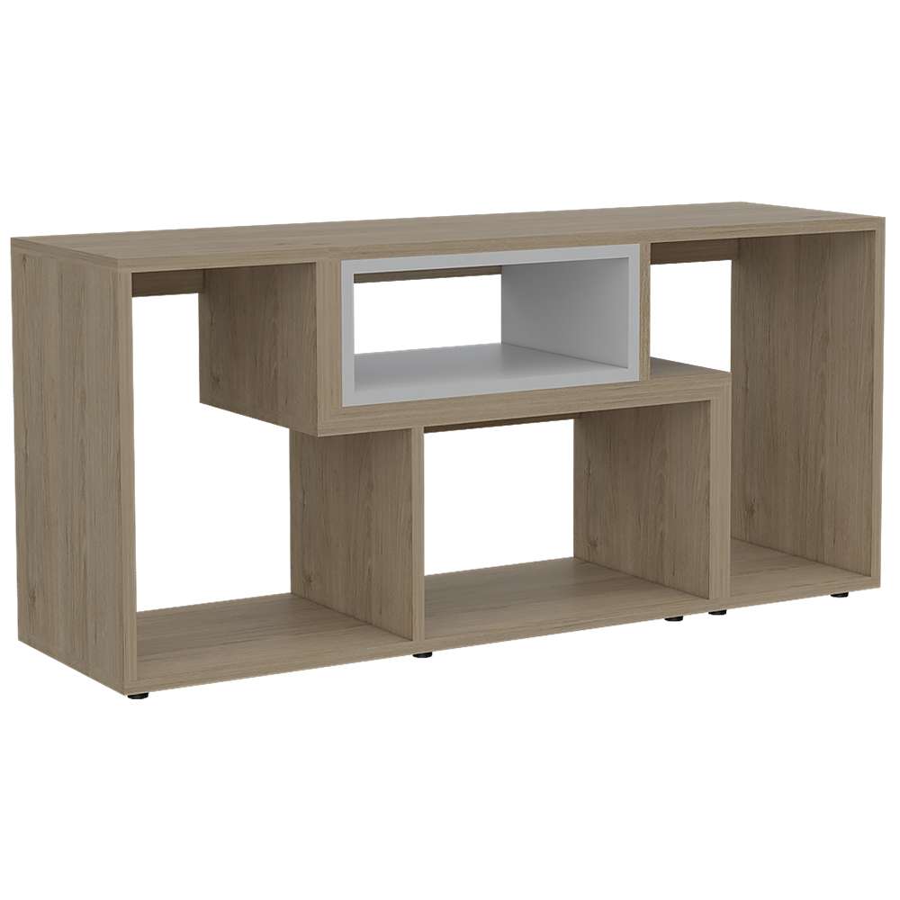 Rack Beijing Rovere y Blanco 160 cm Extensible - Muebles para TV | Bylmo