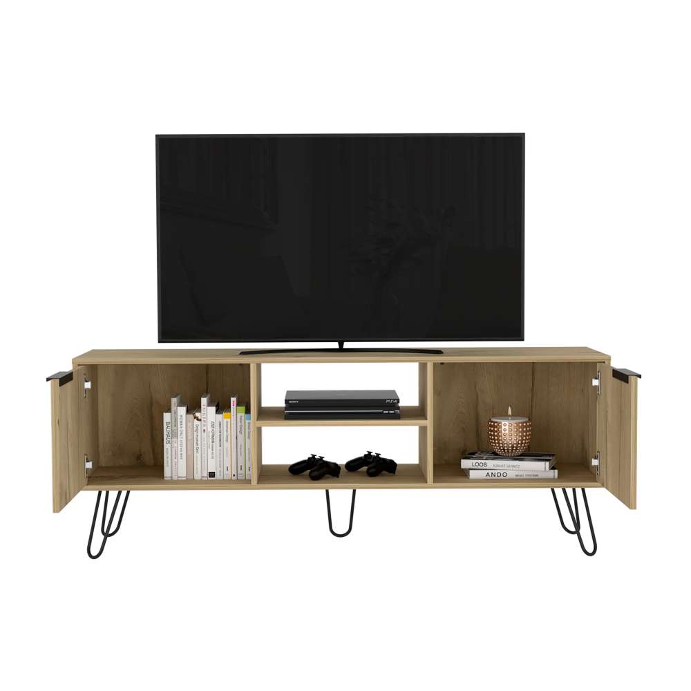 Rack Augusta Duna y Wengue 150 cm con Dos Puertas - Muebles para TV | Bylmo