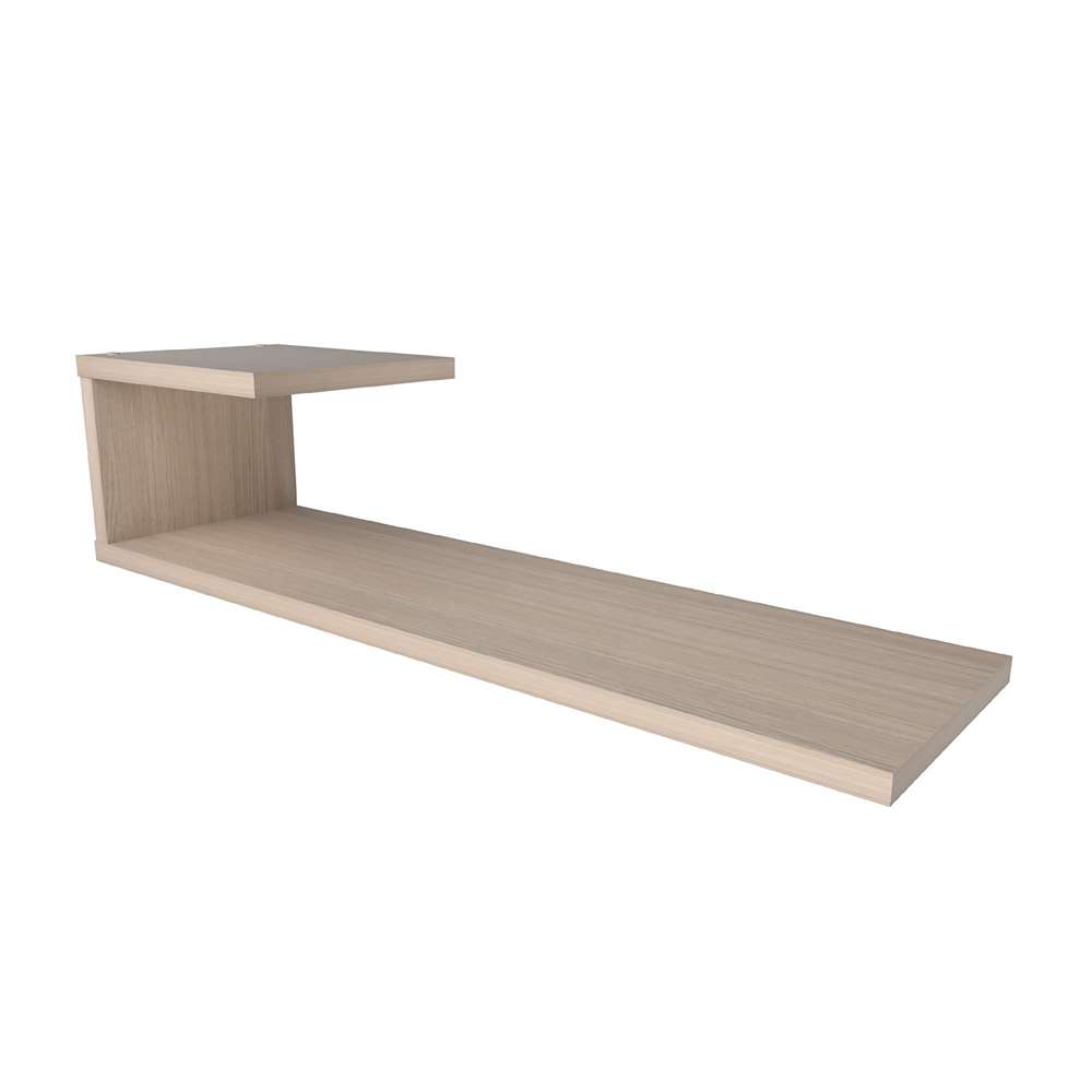 Repisa Arena 60x15cm Rectangular con Dos Entrepaños - Repisas y Percheros | Bylmo