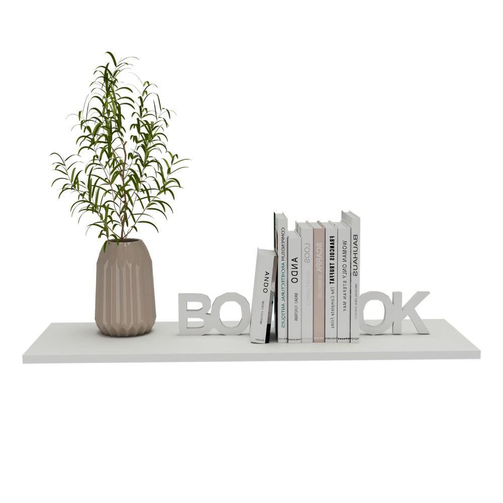 Caja Entrepaños organizadores x 6 blanco 80x1.5cm Rectangular con Un Entrepaño - Repisas y Percheros | Bylmo