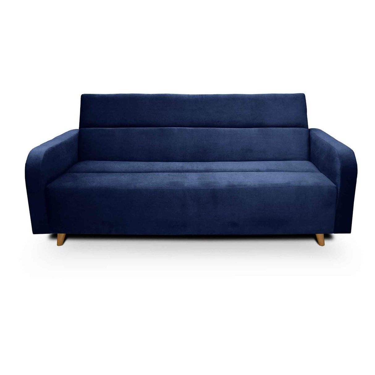 Sala Clic Clack Úngaro Azul 200 cm con Sofá de 3 Puestos y 2 Poltronas Reclinables - Combos Sala | Bylmo