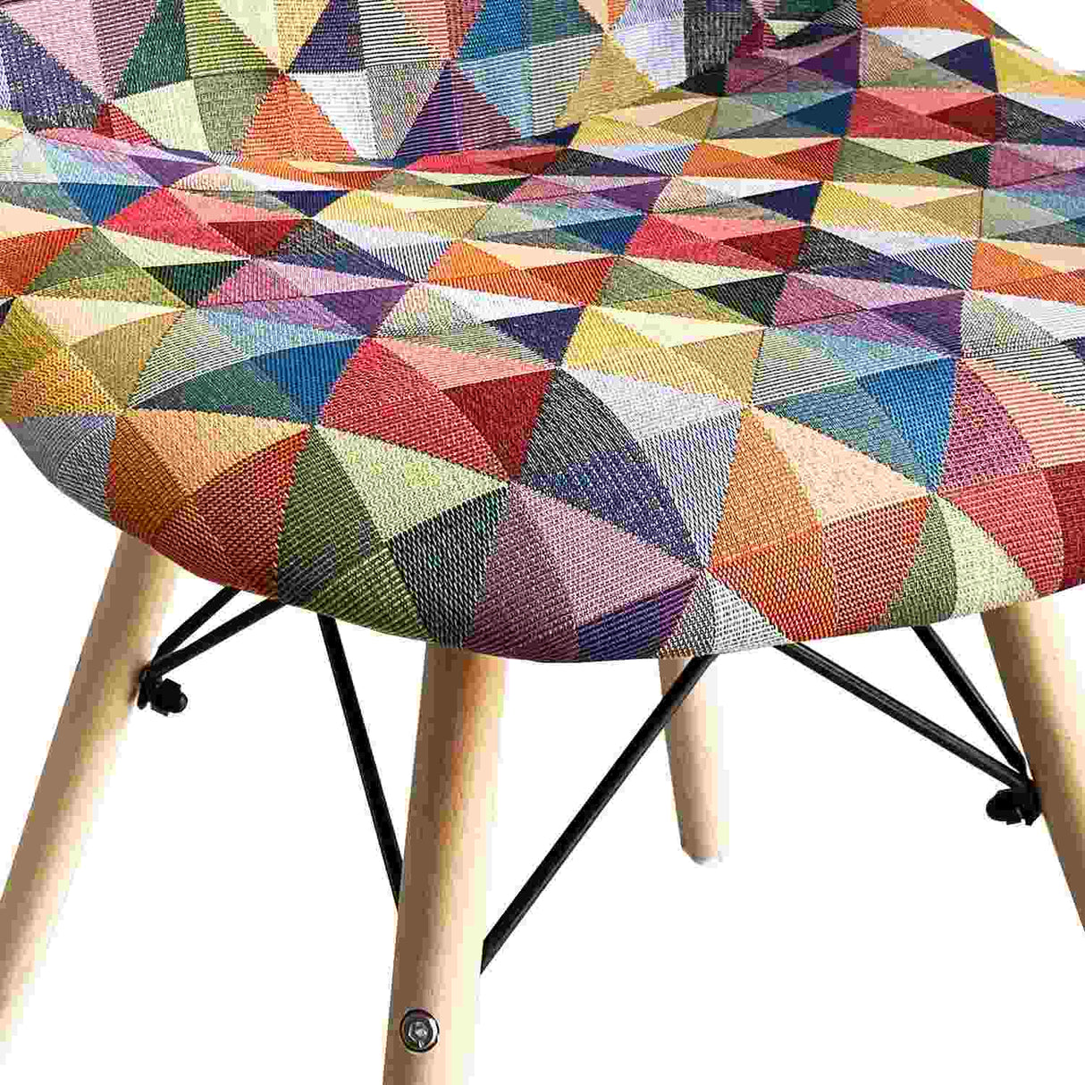 Set x 2 Sillas Aimes Multicolor 46x83cm Asiento Cuadrado con Espaldar - Sillas y Butacos | Bylmo