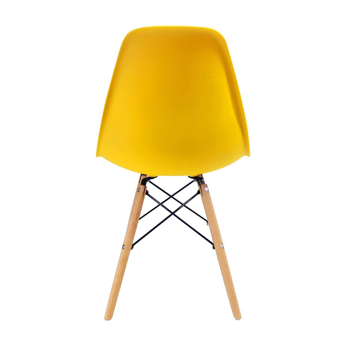 Set x 2 Sillas DKR Amarillo 47x81cm Asiento Cuadrado con Espaldar - Sillas y Butacos | Bylmo