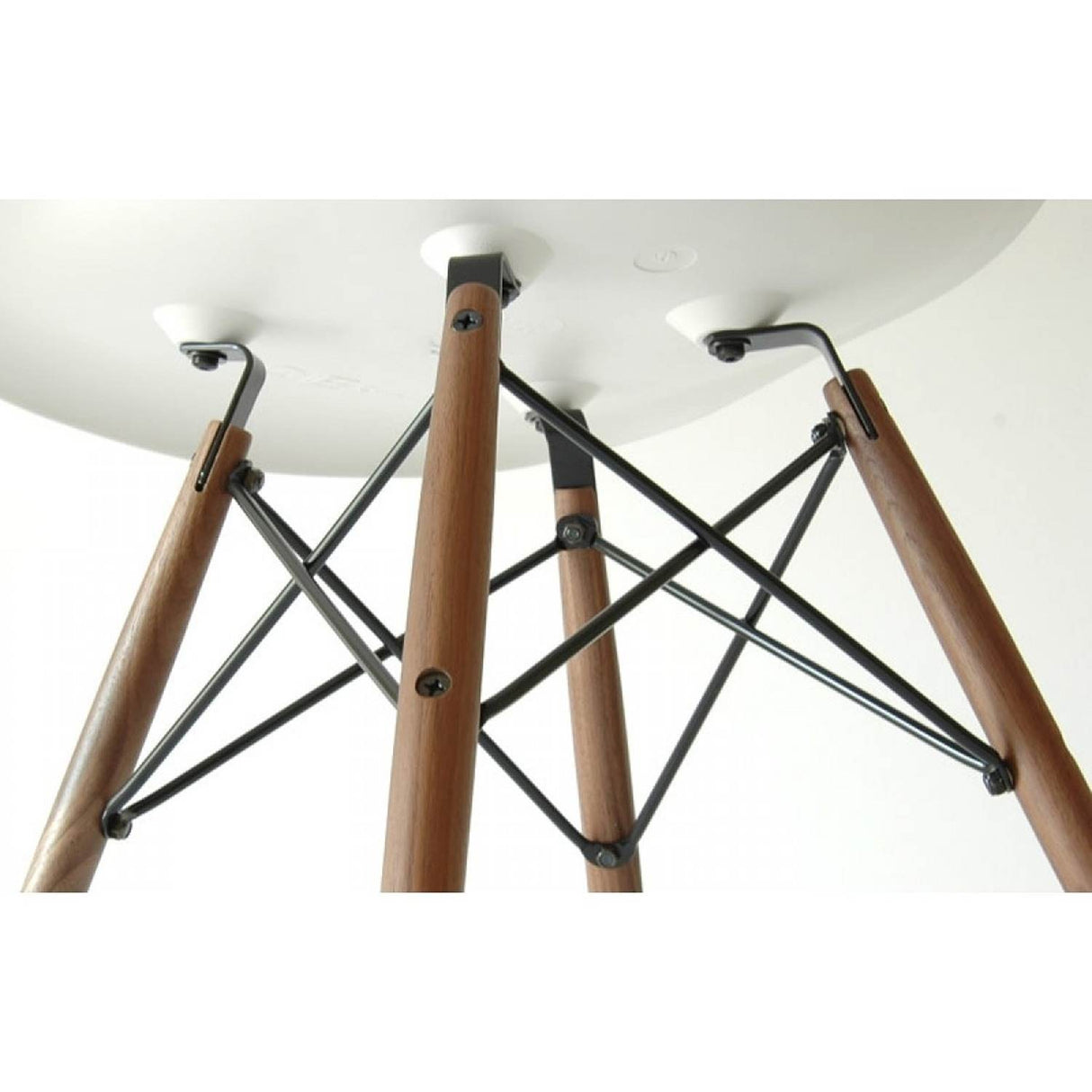 Set x 2 Sillas DKR Blanco 47x81cm Asiento Cuadrado con Espaldar - Sillas y Butacos | Bylmo