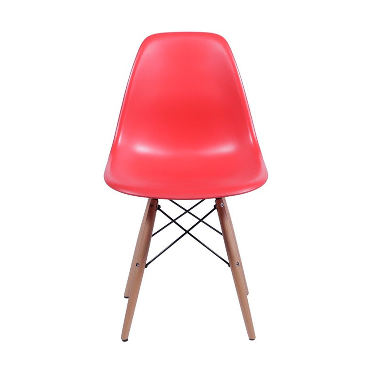 Set x 6 Sillas DKR Rojo 47x81cm Asiento Cuadrado con Espaldar - Sillas y Butacos | Bylmo