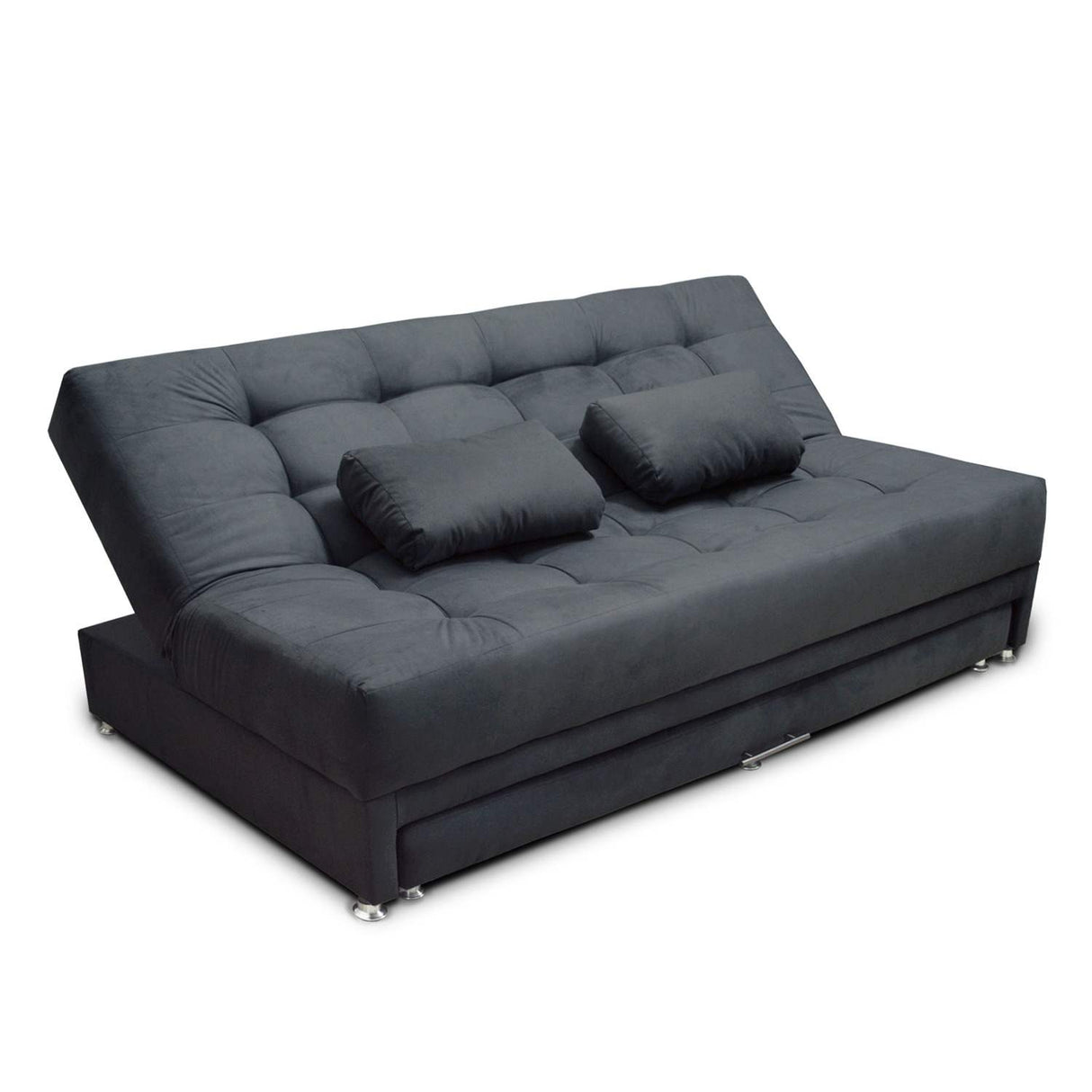 Sofá Cama Matter Gris 190x95cm De 3 Puestos Reclinable con Apoya Brazos - Sofas y Poltronas | Bylmo