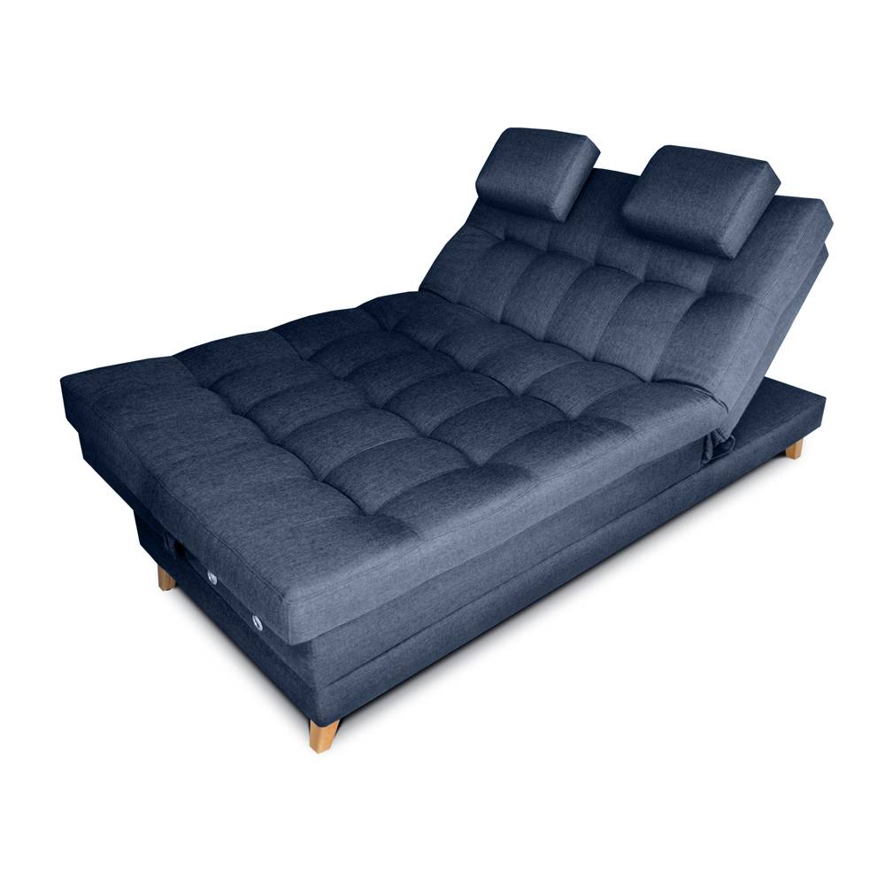 Sofá Cama Balmain Plomo 190x95cm De 3 Puestos Reclinable con Apoya Brazos - Sofas | Bylmo