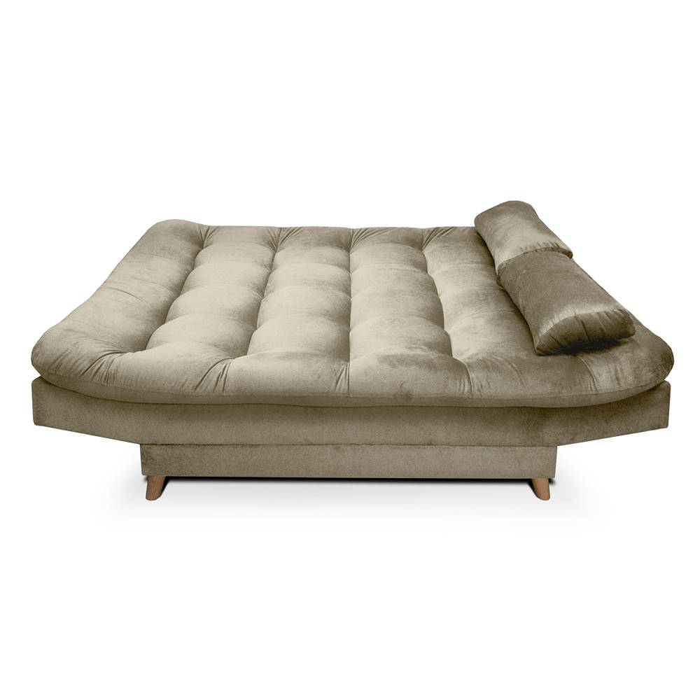 Sofá Cama Fendik Camel 185x95cm De 3 Puestos Reclinable con Apoya Brazos - Sofas | Bylmo