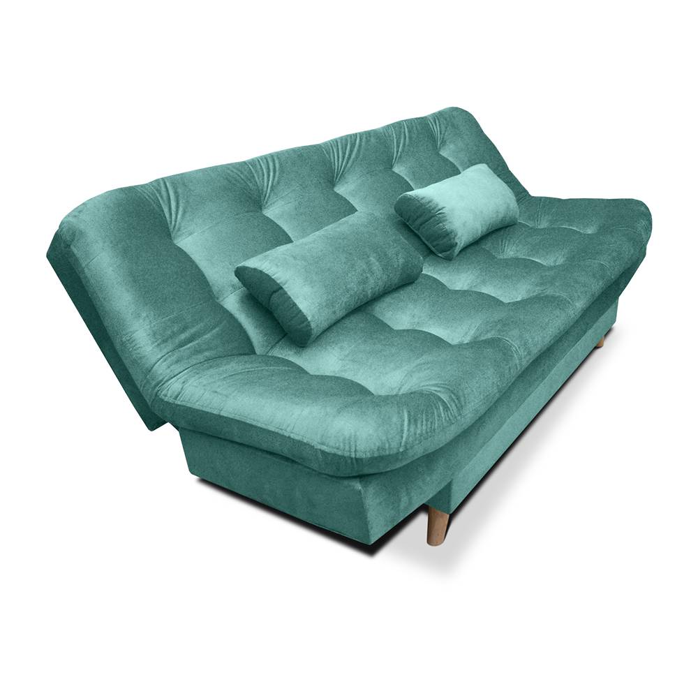 Sofá Cama Fendik Turquesa 185x95cm De 3 Puestos Reclinable con Apoya Brazos - Sofas | Bylmo
