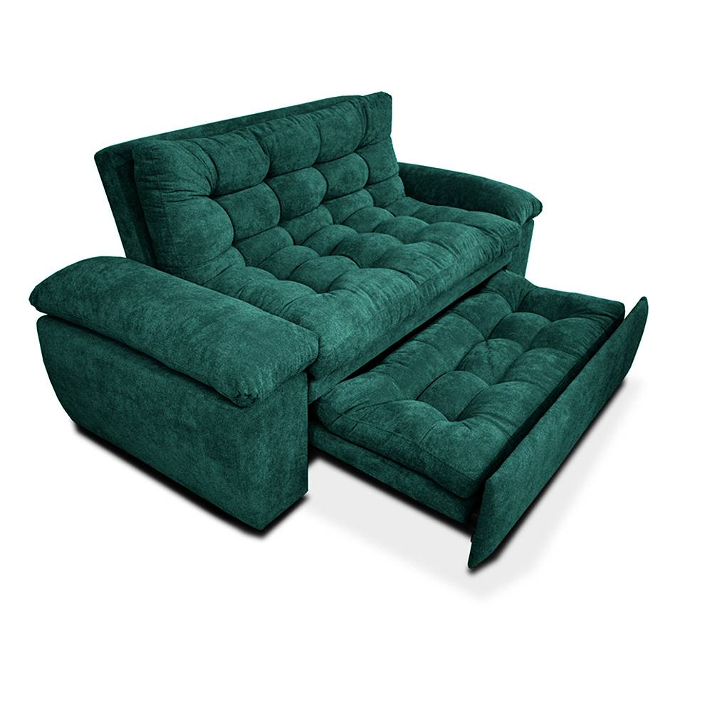 Sofá Cama Mirano Turquesa 190x95cm De 3 Puestos Reclinable con Apoya Brazos - Sofas | Bylmo