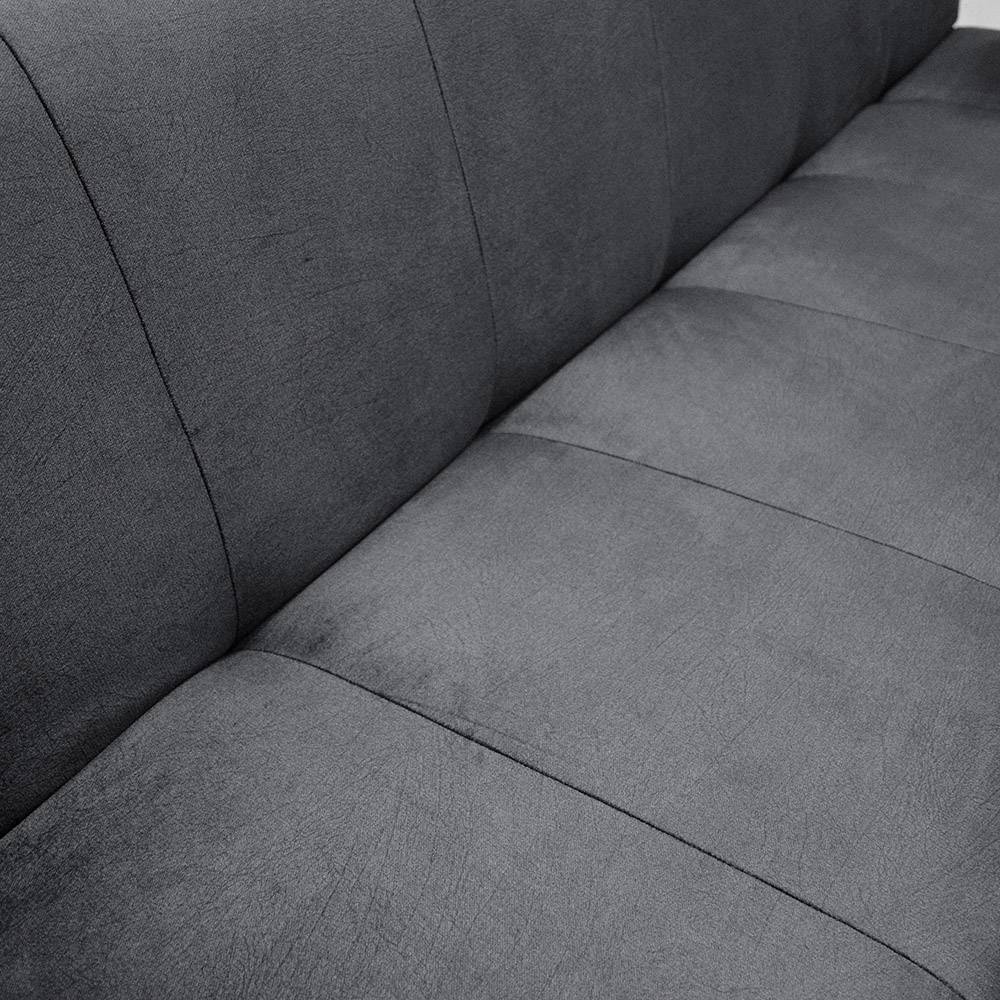 Sofá Cama Sabath Gris 180x81cm De 3 Puestos Reclinable sin Apoya Brazos - Sofas | Bylmo