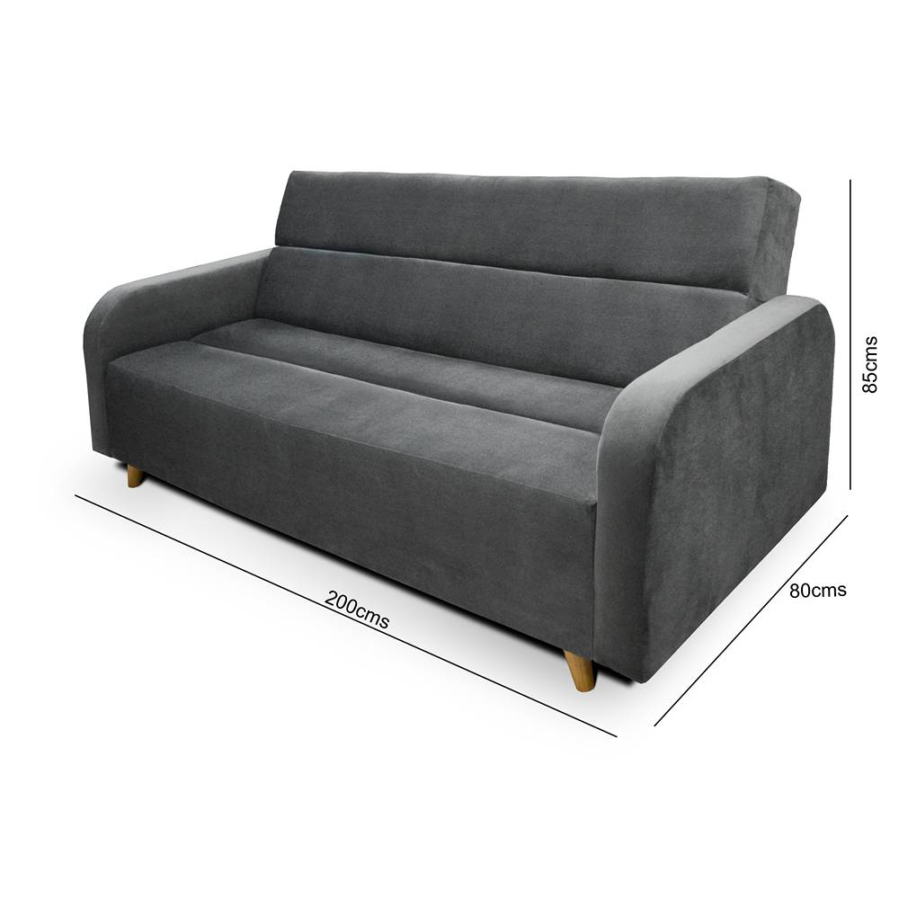 Sofa Cama Ungaro Gris 200 cm - Sofas | Bylmo