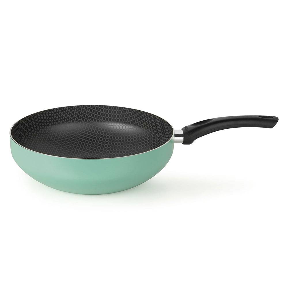 Wok Weeton Aluminio 28 cm Antiadherente Azul Aguamarina - Ollas y Sartenes | Bylmo