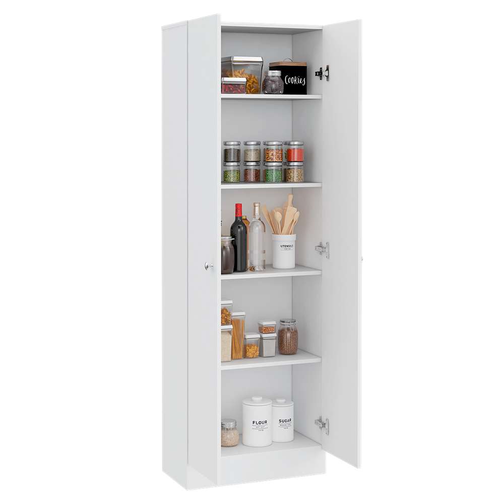 Alacena Z60 Blanco 60 cm con Dos Puertas y Entrepaños - Alacenas y Muebles Microondas | Bylmo