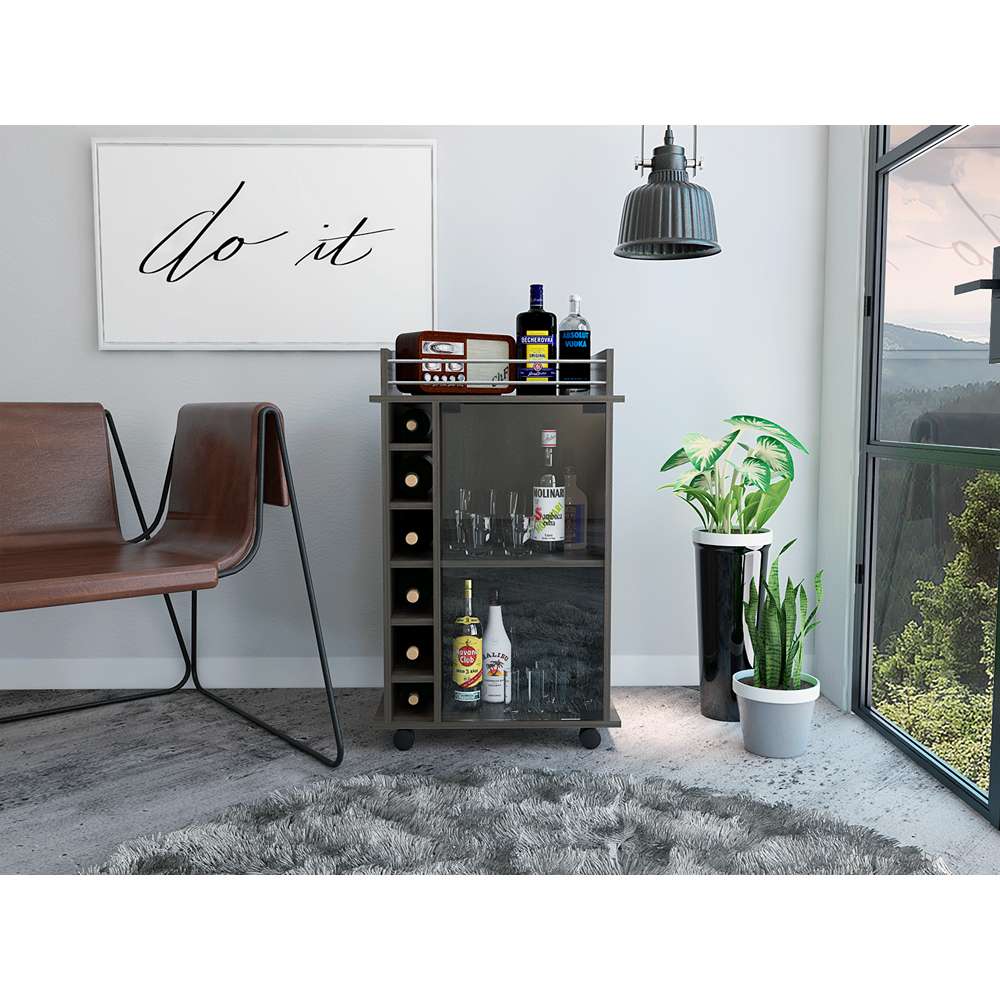 Bar Dukat Expreso 55x55cm sin Cajones y con Seis Portabotellas - Bares | Bylmo