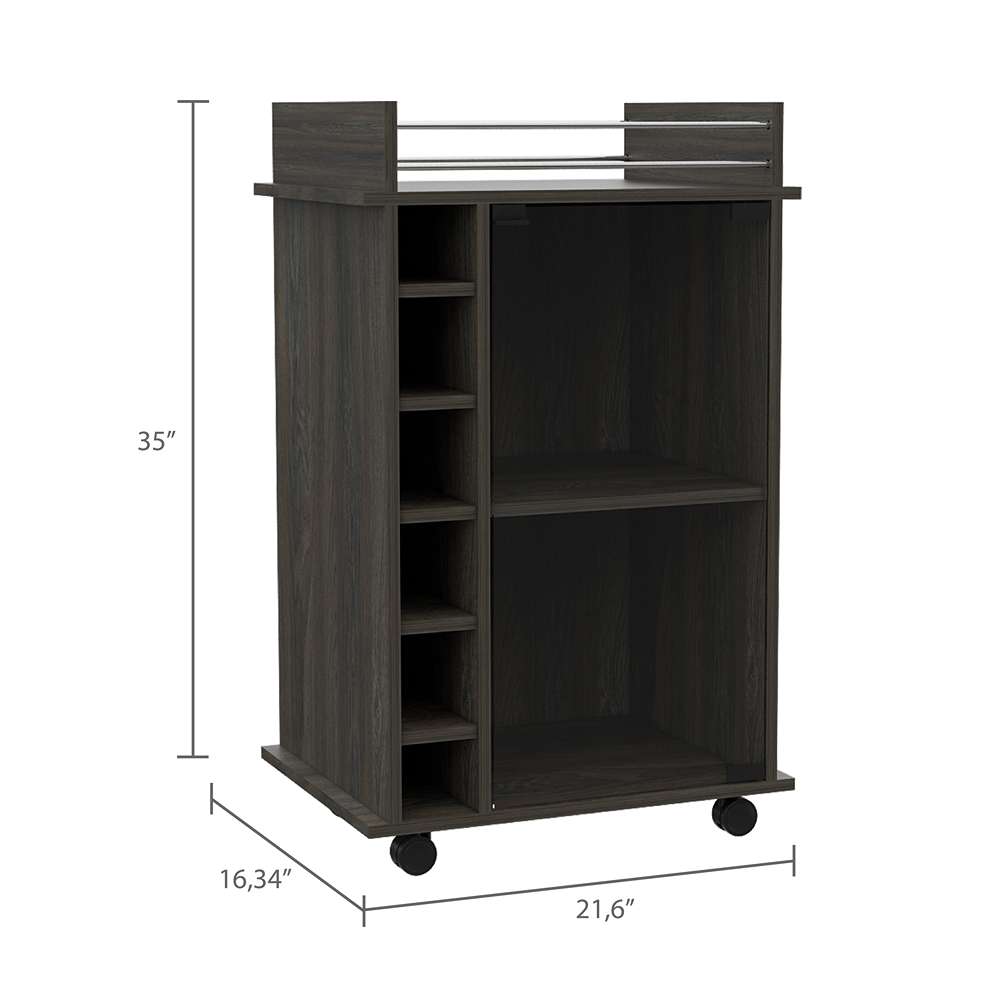 Bar Dukat Expreso 55x55cm sin Cajones y con Seis Portabotellas - Bares | Bylmo