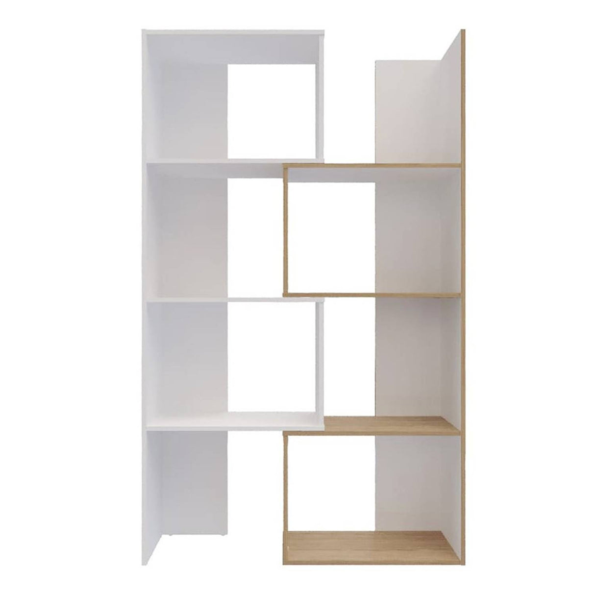 Biblioteca Rovere y Niebla 63x180.6cm Rectangular con Siete Compartimientos - Bibliotecas | Bylmo