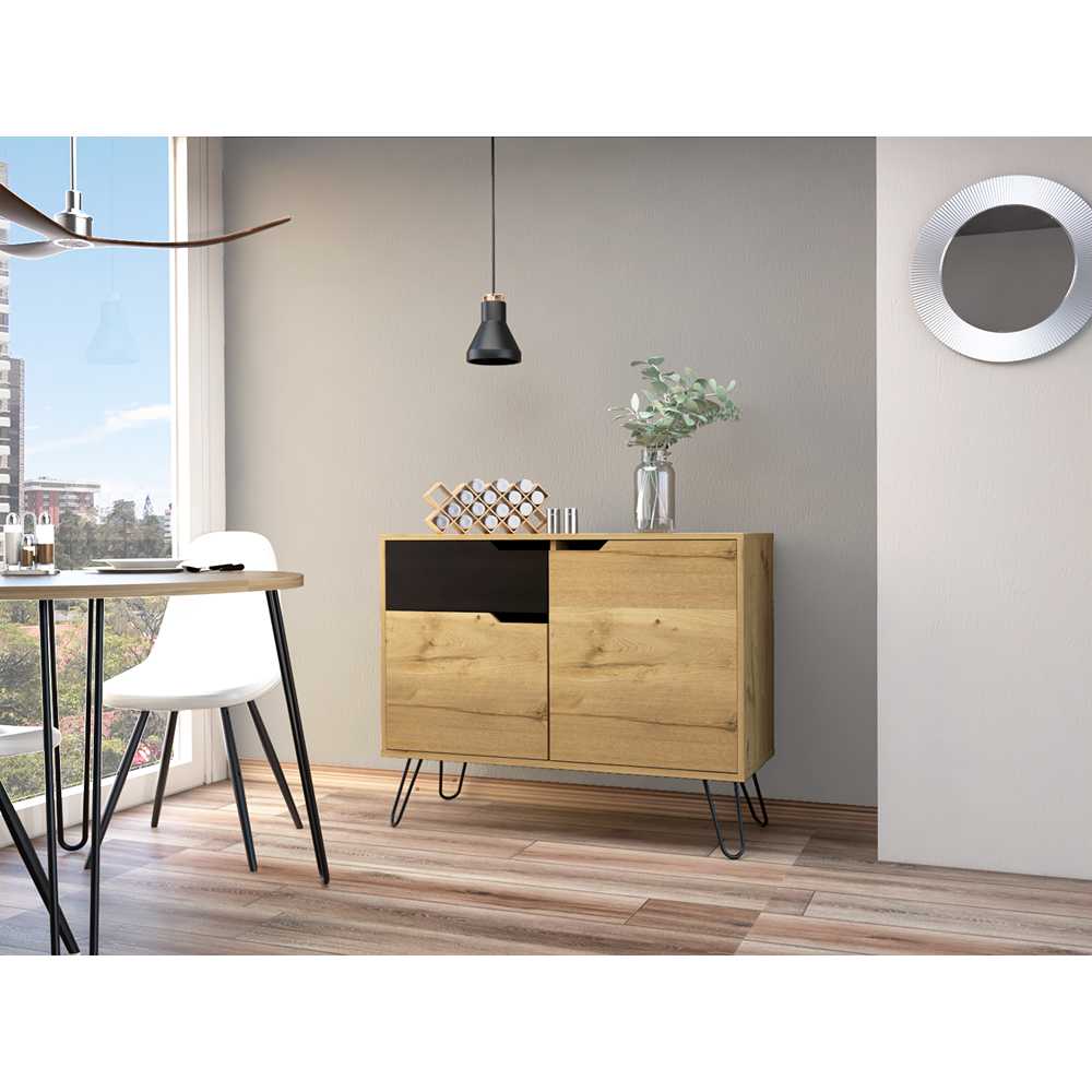 Bifé Audra Duna 100x100cm con Cuatro Compartimientos y con Patas - Bifes y Arrimos | Bylmo