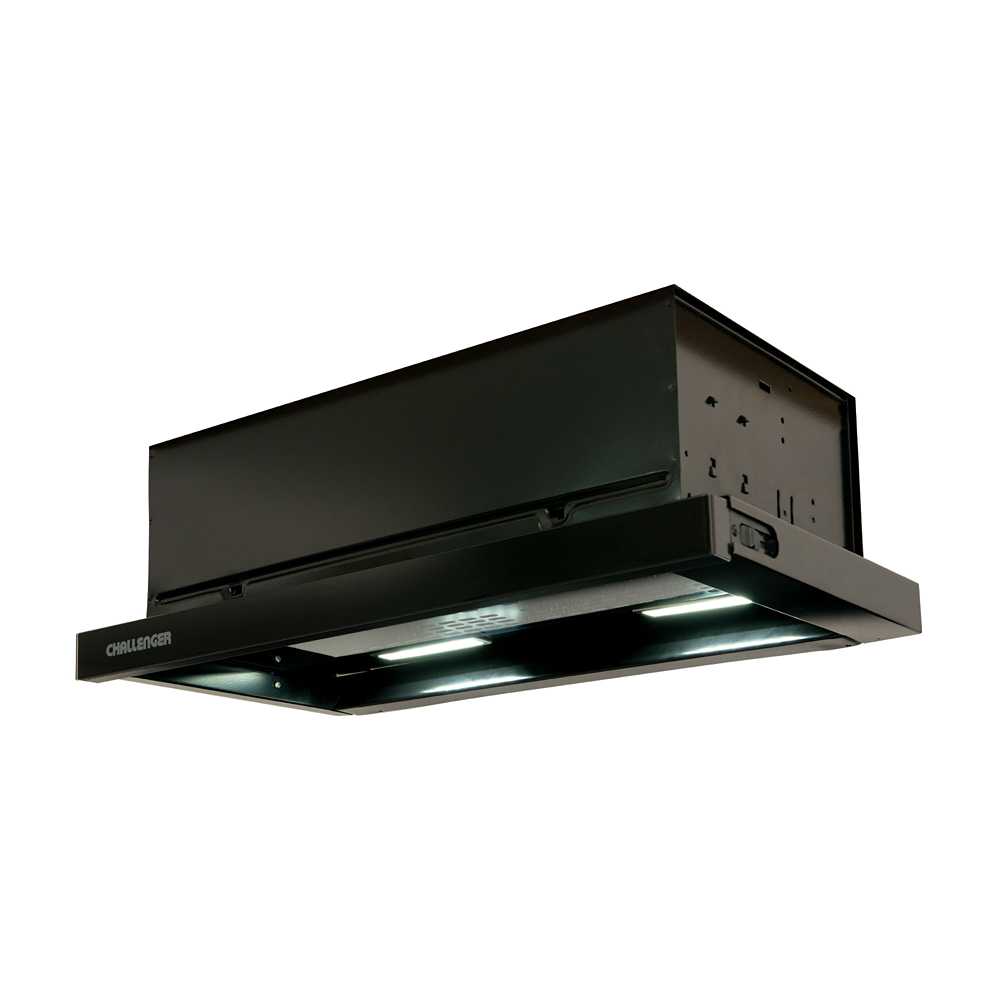 Campana Alins 60 cm Negro Extraplana - Electrodomesticos | Bylmo