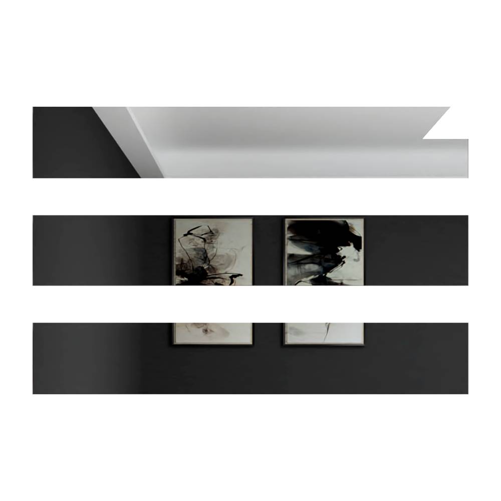 Set x 3 Espejos Atenas Plateado 120x20cm Rectangular sin Marco - Espejos Decorativos | Bylmo