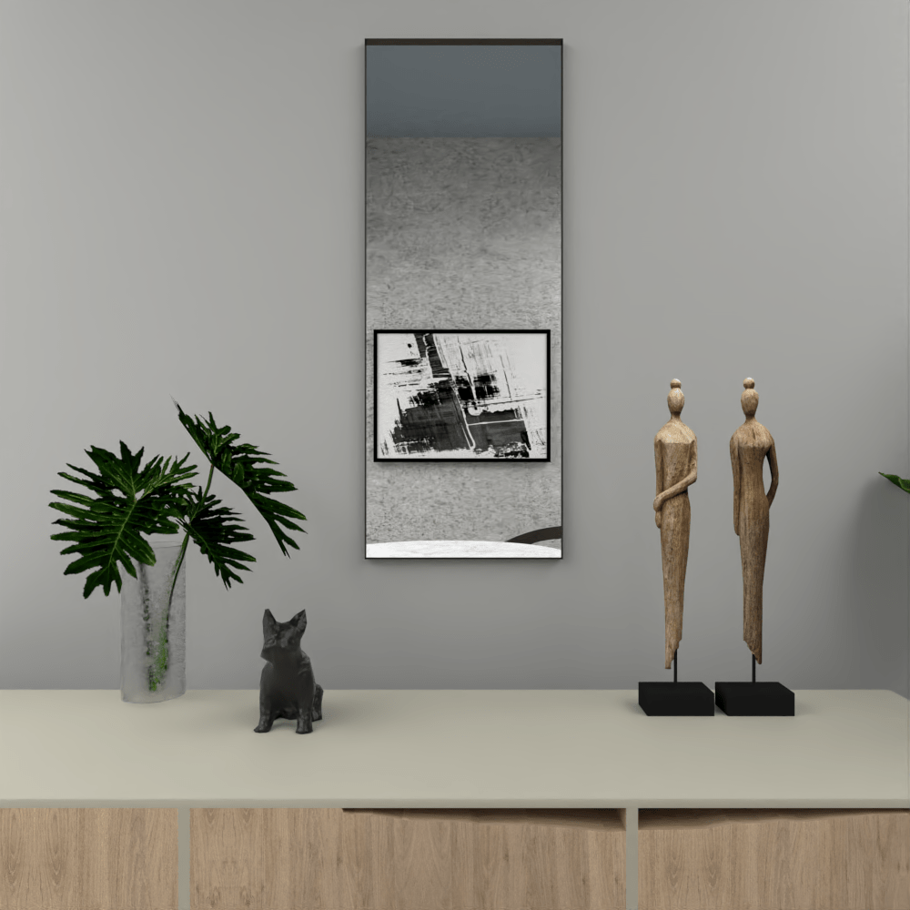 Espejo de Baño Galena negro 110x40cm Rectangular - Espejos Decorativos | Bylmo