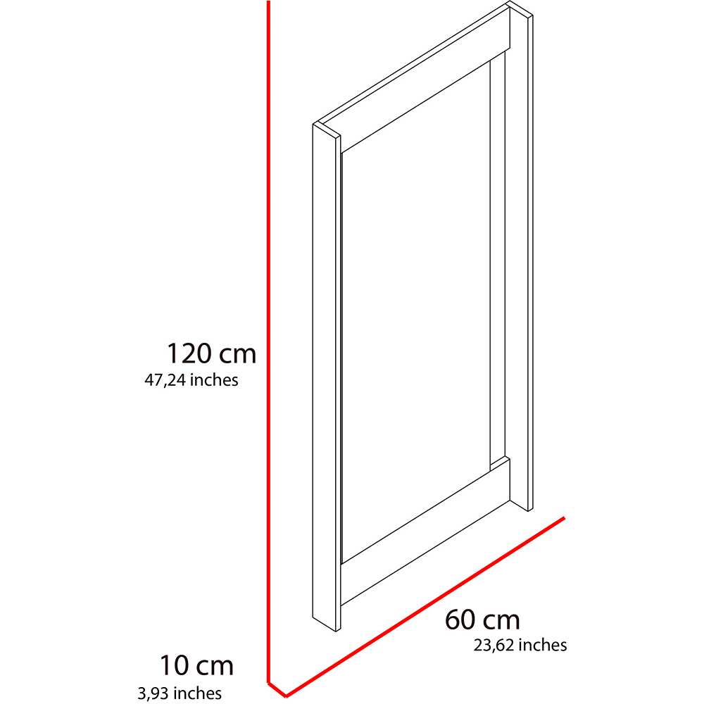 Espejo Scala Rectangular 60 cm x 120 cm Plateado - Espejos Decorativos | Bylmo
